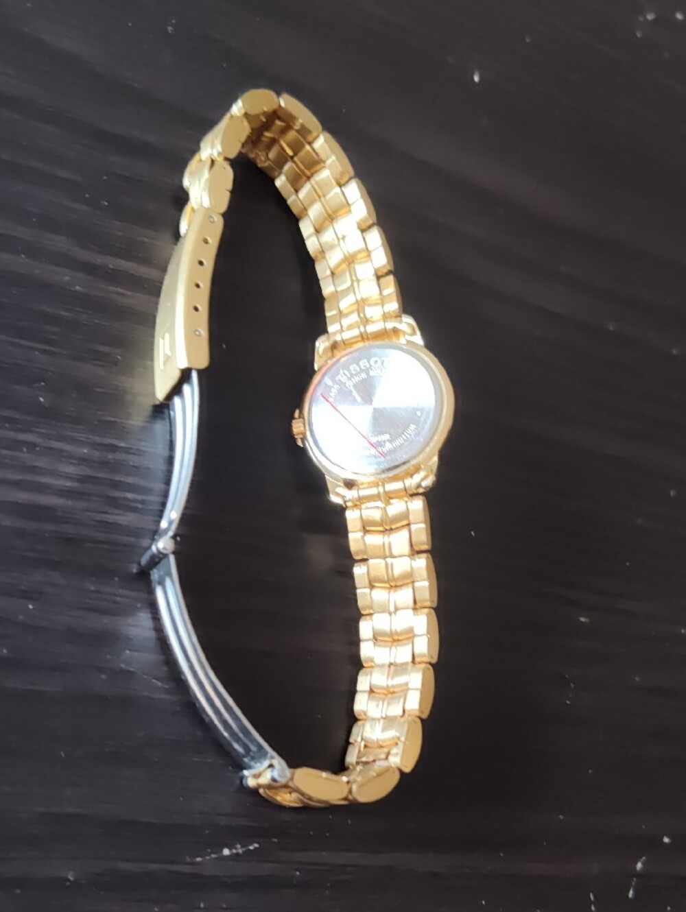 Tissot Gold-Tone Ladies Bracelet Watch with Crystal Markers - Picture 4 of 5